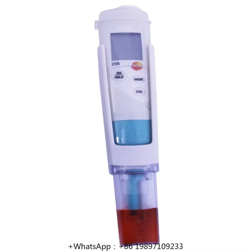 

Testo 206 PH2 Semi-solid PH Meter 0563 2062 Digital Cheese Yogurt PH Tester 0 To 14 PH