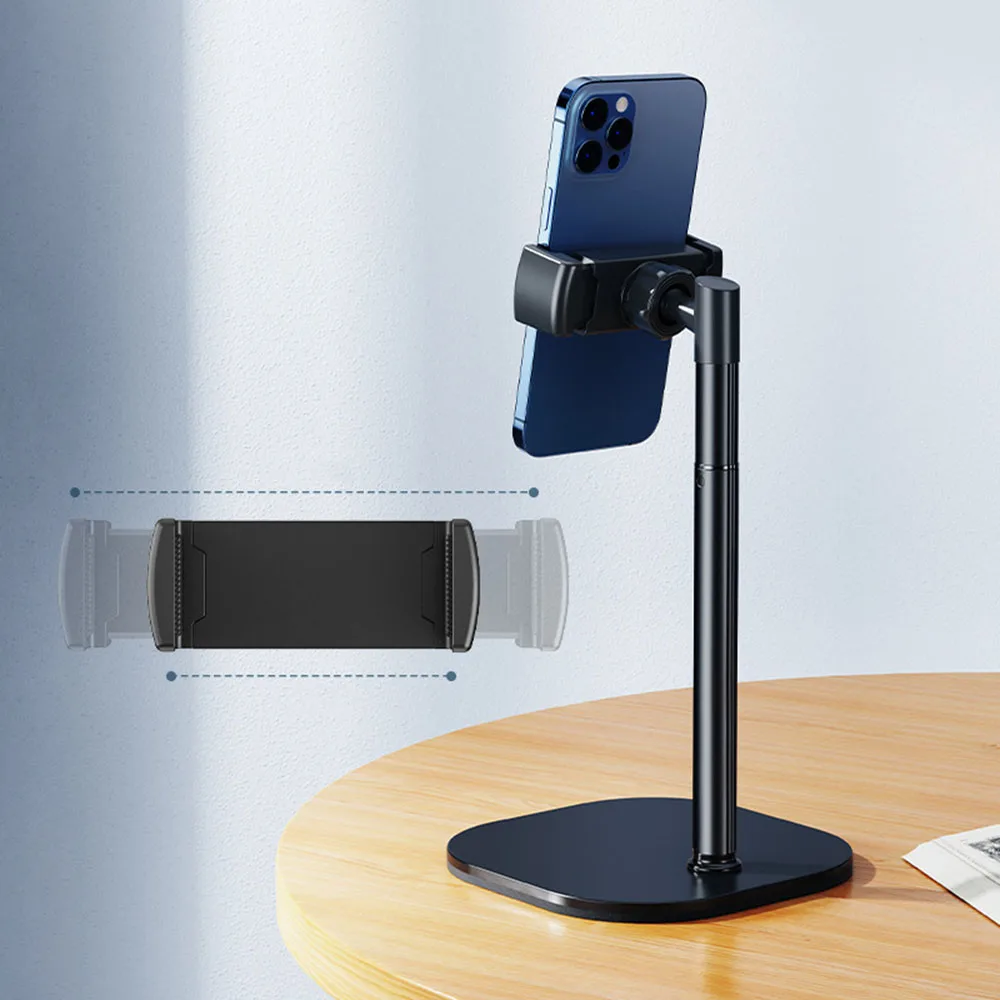 

Adjustable Cell Phone Stand for Desk Recording Filming Small Tripod Compatible with Samsung Android Smartphones