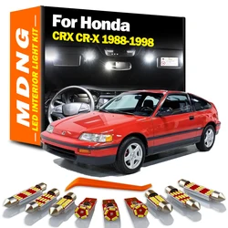 MDNG Accessories For Honda CRX CR-X 1988-1992 1993 1994 1995 1996 1997 1998 Car Bulbs LED Interior Map Dome Light Kit Canbus