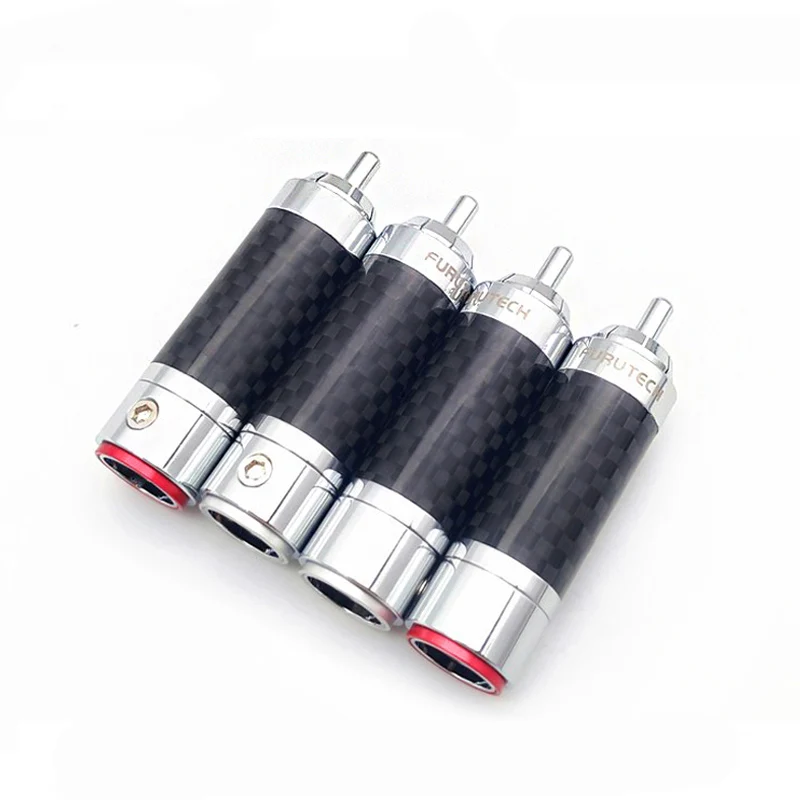 

2pcs 4pcs 8pcs RCA Audio Hi-End HIFI DIY 9mm Rhodium Plated Male Audio RCA Plug Plugs Connector Jack for Audio Cable Cord