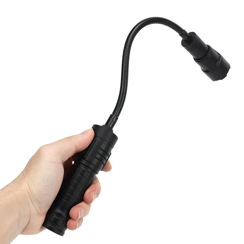 Durable 1000 Lumens LED Work Light Rechargeable Waterproof Magnetic Flashlight 360° Adjustable Flexible LED Light Work Repair