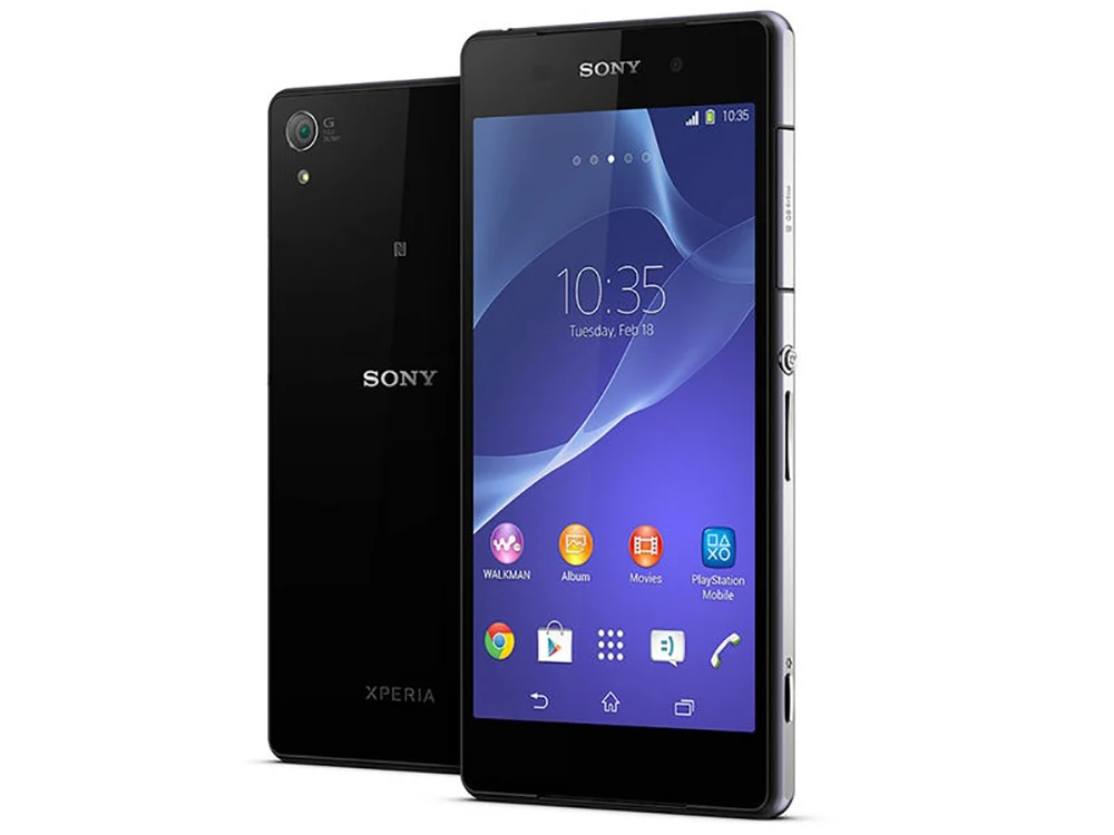 هاتف ذكي من Sony-Xperia Z2 D6503 يعمل بنظام الأندرويد ، 5.2 بوصة ، هاتف خلوي أصلي غير مقفول ، ذاكرة وصول عشوائي 3 جيجابايت ، ذاكرة قراءة فقط 16 جيجابايت ، كاميرا 20.7 ميجابكسل + 2.2MP ، رباعي النواة