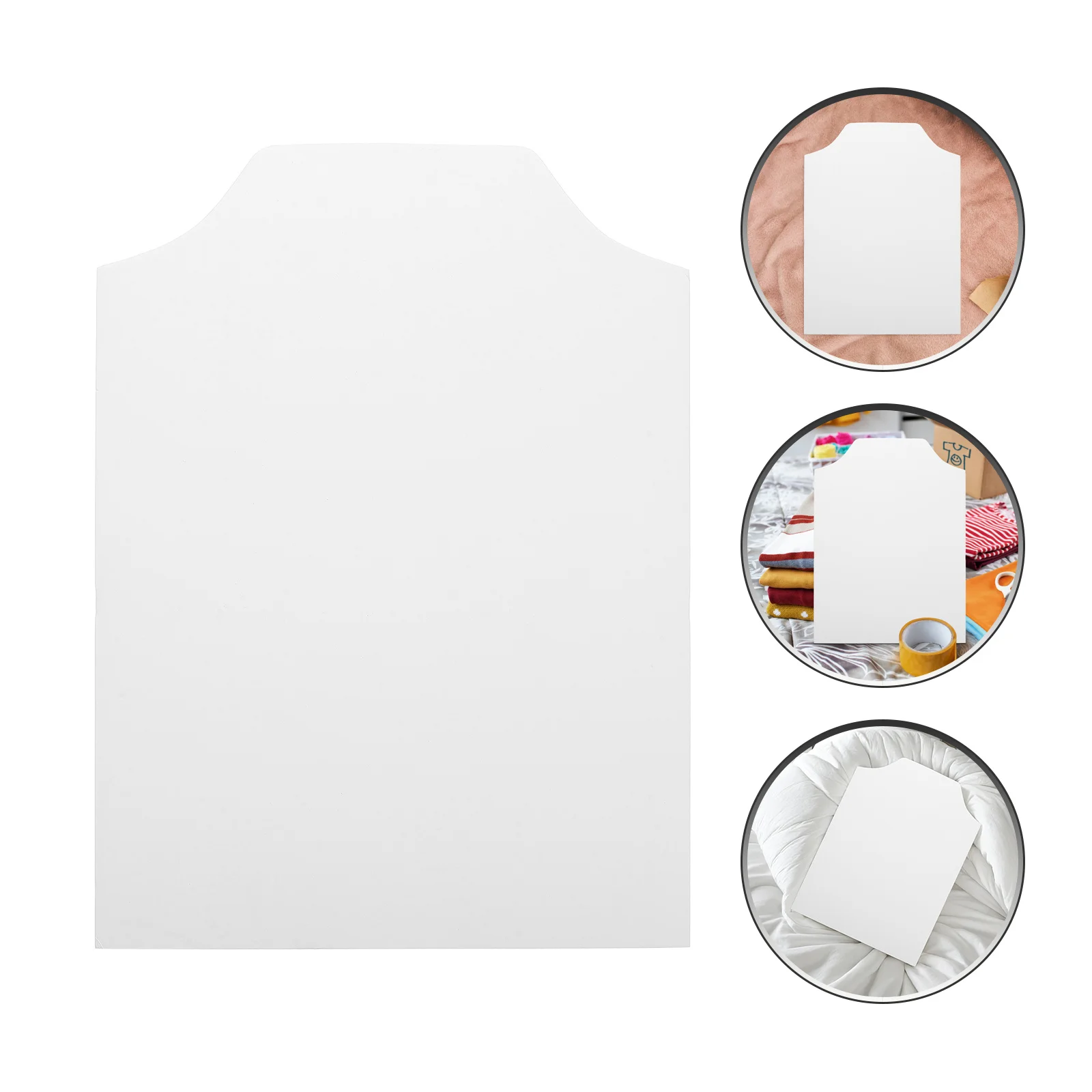 100 قطعة قميص من الورق المقوى الأبيض شكل 22x30 سنتيمتر الثقيلة للطي شكل للقمصان تي شيرت تخزين الملابس التعبئة والتغليف
