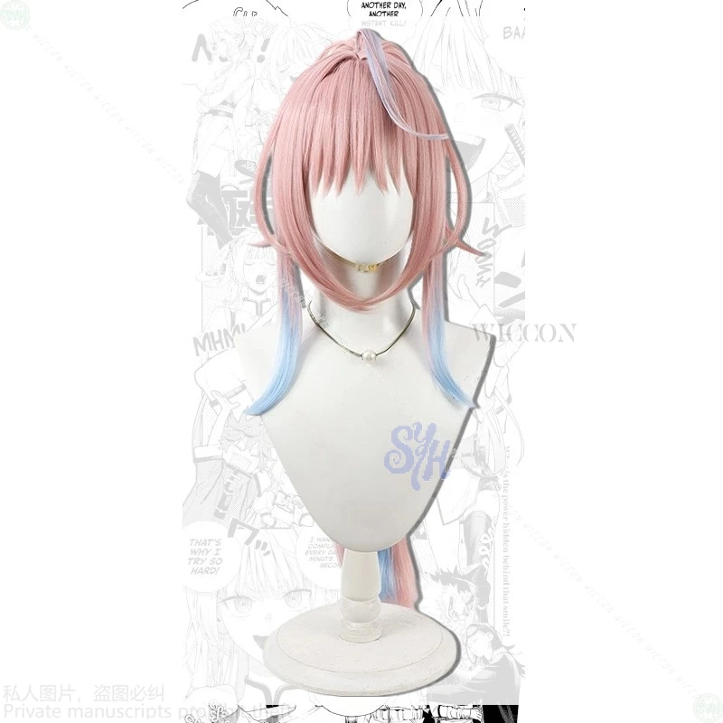 Kawaii أنيمي Gokurakugai Nei Takarai تأثيري حلي مع بو السراويل الوردي Jirai Kei تشيباو موحدة للفتيات هالوين شعر مستعار للحفلات I