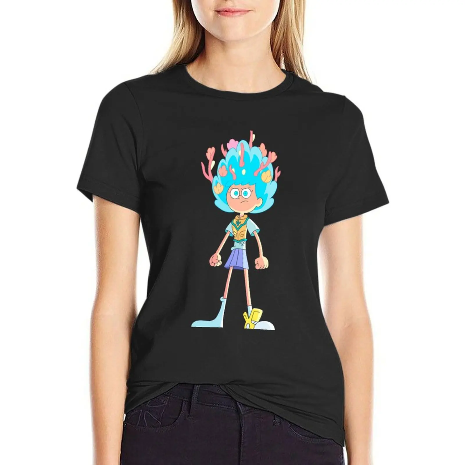 Anne Blue Power | Amphibia T-Shirt customizeds graphics workout shirts for Women