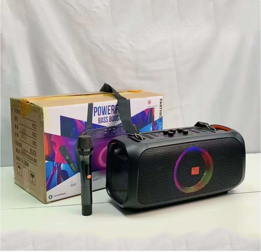 S18 Portable Speaker Sound Bar Dynamic Lighting Wireless Subwoofer Audio Microphone High Volume Sound System Bluetooth Speaker