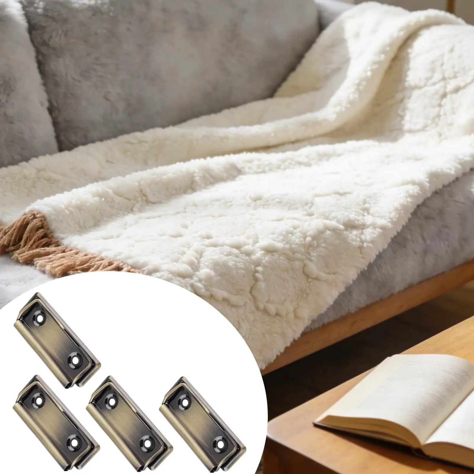 Hanging Clips for Tapestries, Wall Mounted Quilt Hangers, Metal Clamps, Ideal