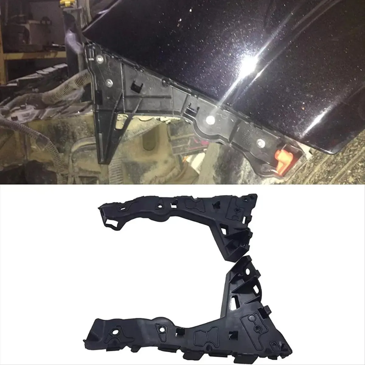 Super Sale 2Pcs Car Front Bumper Wing Retaining Guide Bracket 24460283, 24460284 for Vauxhall Opel Astra H 2004-2010