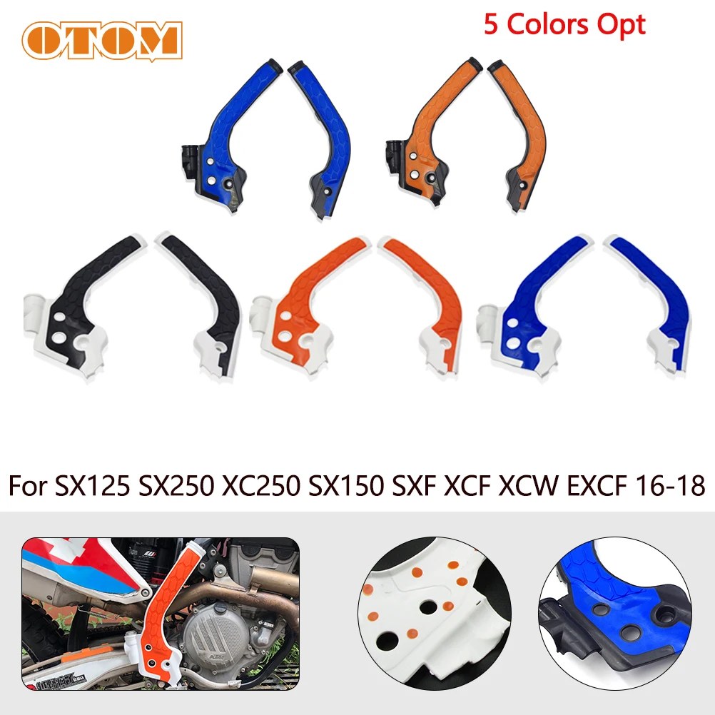 OTOM 2016-2018 X-Grip Frame Guard Protection Cover For KTM SX SXF EXC EXC-F 125 150 250 300 450 Motorcycle Frameguards Protector