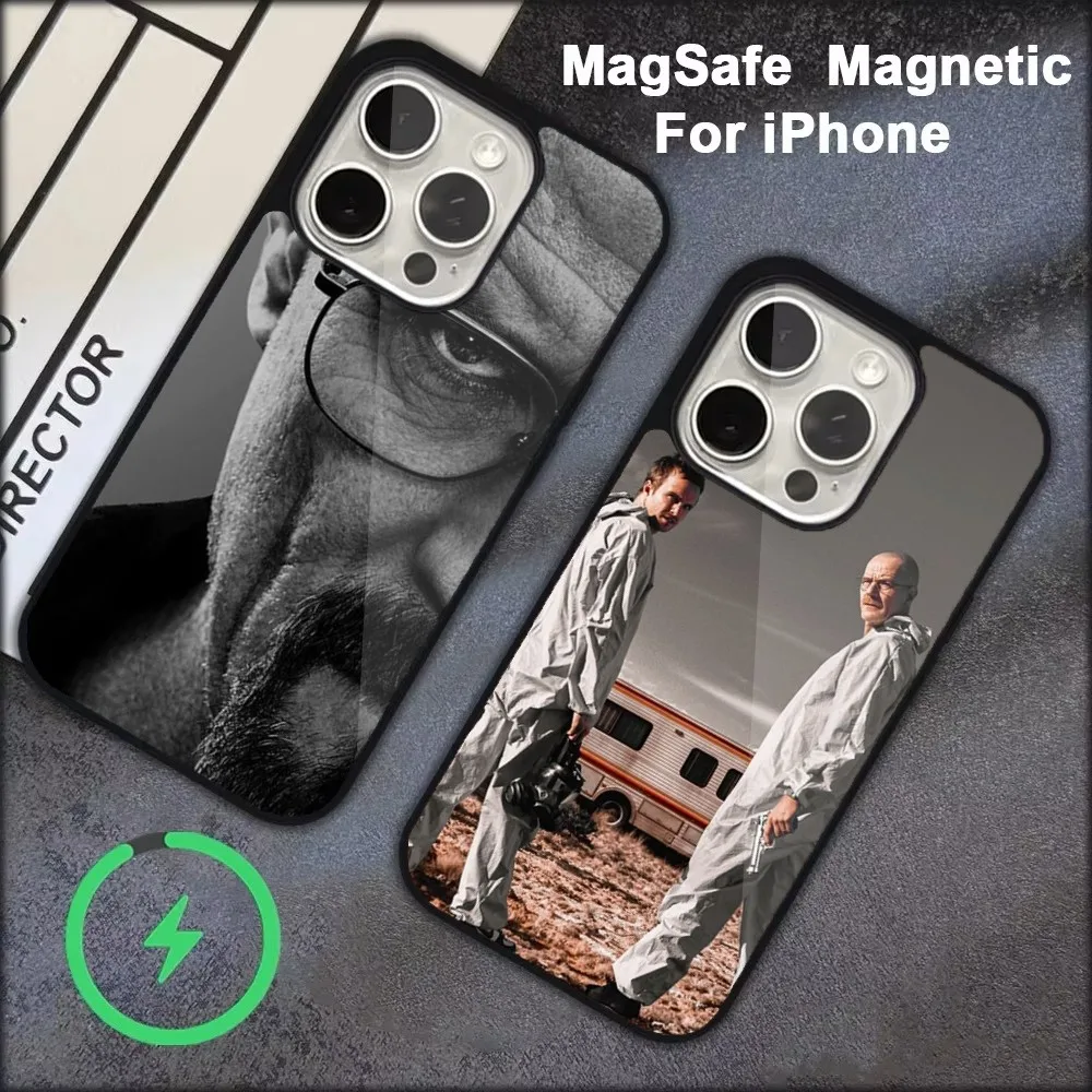 

B-Breaking Bad Phone Case For iPhone 16,15,14,13,12,11,Pro,Max,Plus,Mini, Magsafe,Magnetic Wireless Charging Case