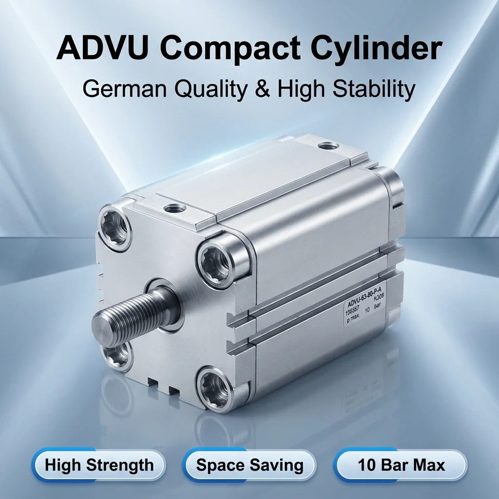 Compact cylinders ADVU Series ADVU-12/16/20/25/32/40/50/63-5/10/15/20/25/30/35/40/50/55/60/70/75/80-P-A
