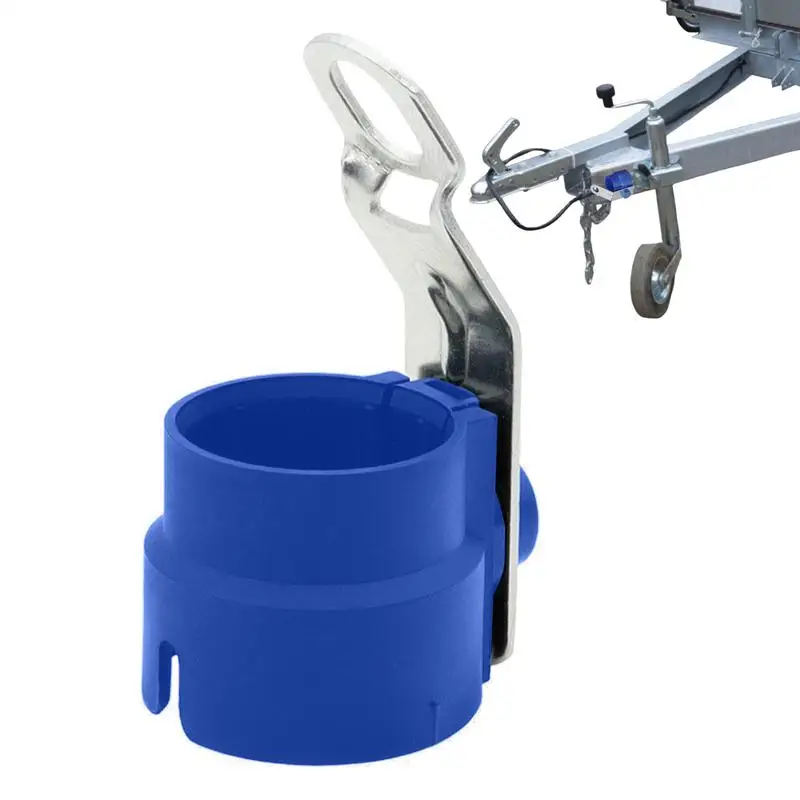 

Держатель разъема прицепа Держатель буксирной вилки Вилки прицепа Кронштейн фиксатора разъема Защитный аксессуар для прицепа RV Truck