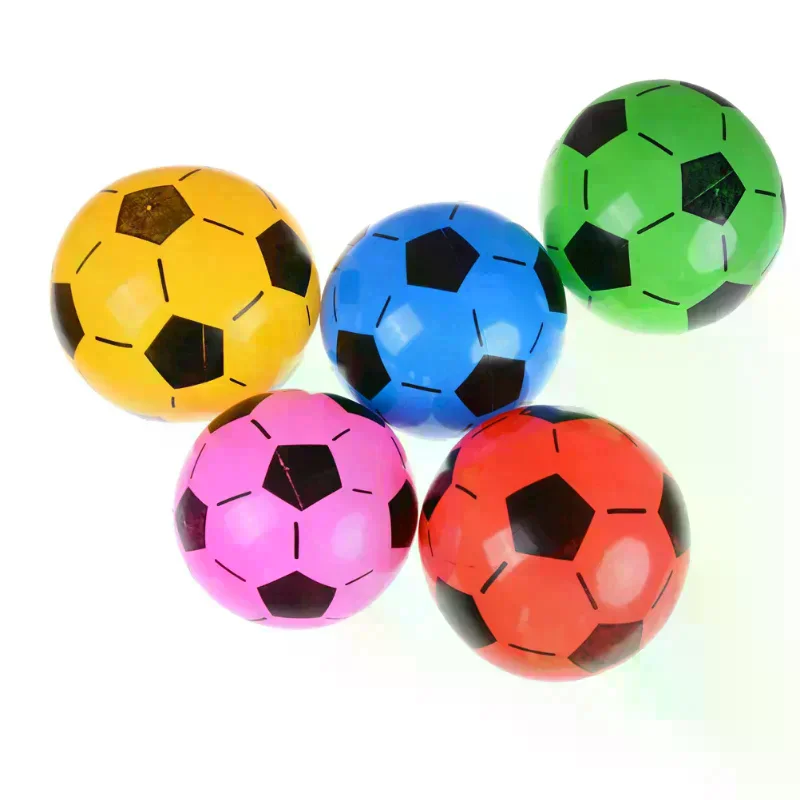 1PC PVC Football Toy Inflatable Pool Kids Children Soccer Beach Sports Ball High Quality Durable Material Easy to Use