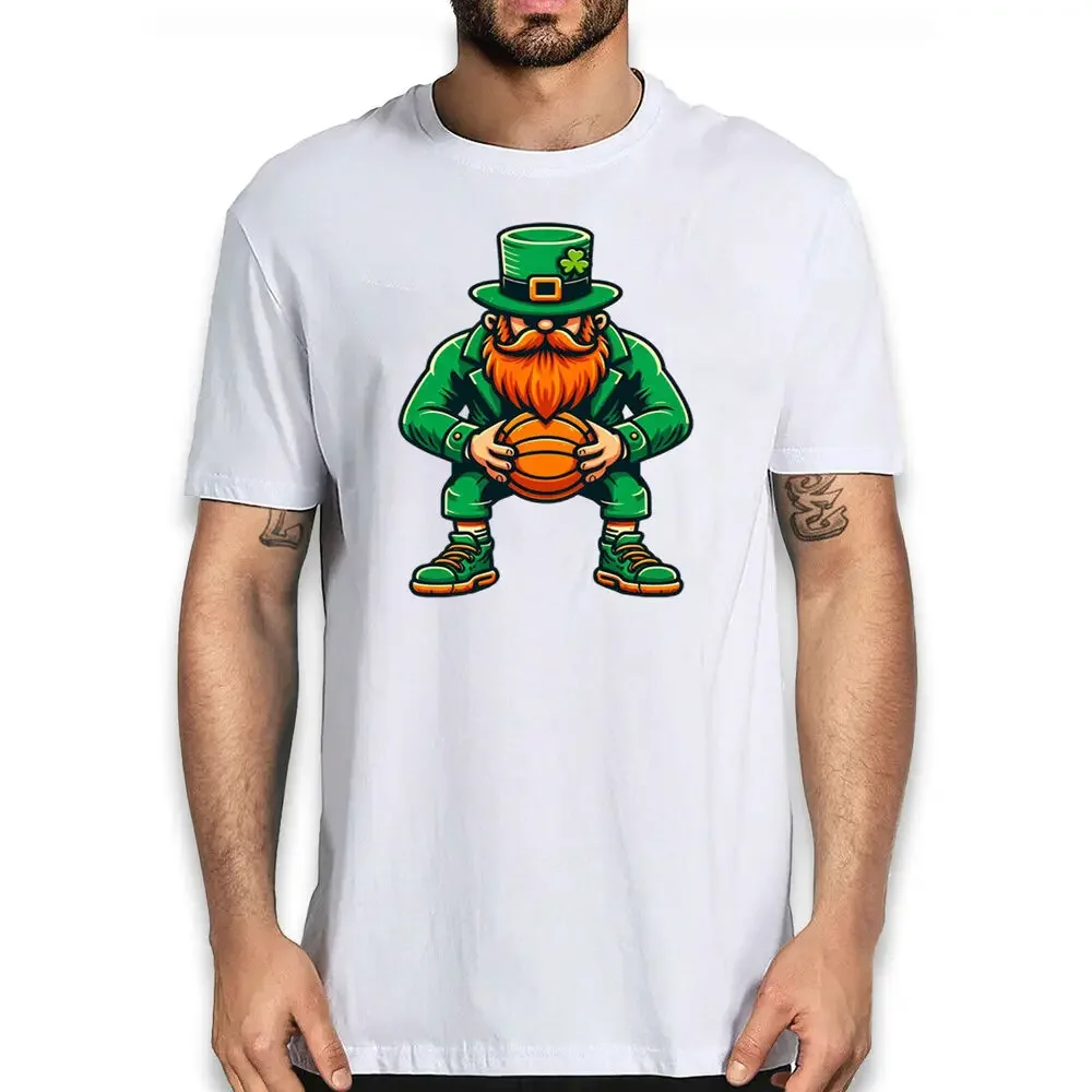 

Leprechaun St Patricks Day T-shirt - Basketball Novelty Sports Funny Tee Anime Graphic T-shirts 100%Cotton Short Sleeve