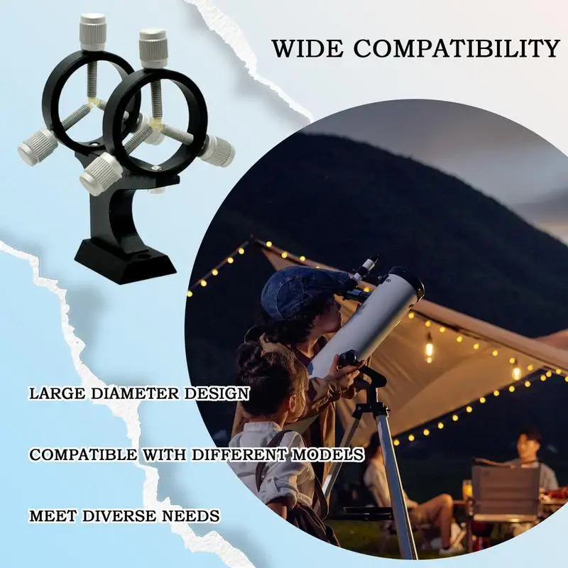 

Finder Scope Bracket Alloy Mount Bracket Adjustable Mounting Base Portable Sight Base With1/4 Screw Telescope Accessories For
