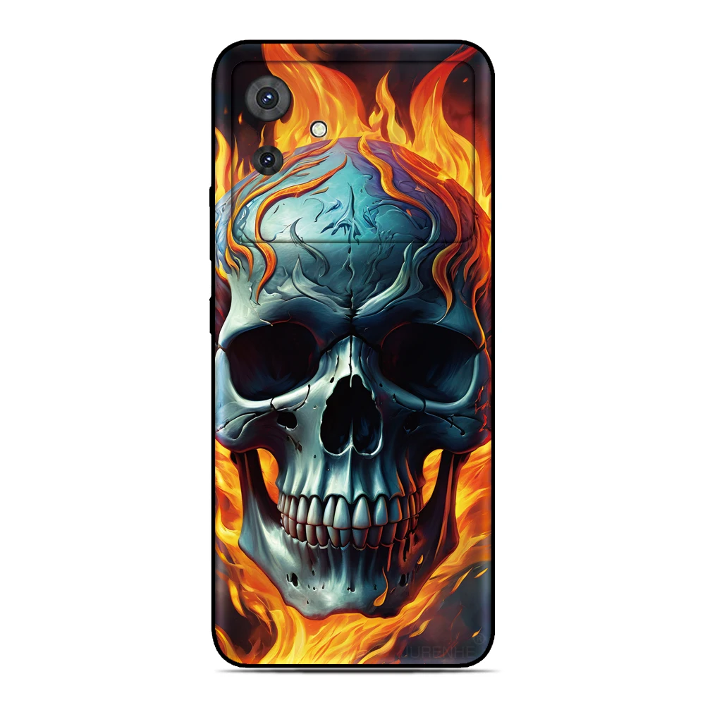 Skull Bone Photo Phone Case For Nokia C32 G42 6.2 7.2 5.4 G21 C21 C1 C01 G11 Plus C12 C31 C02 G22 G20 G10 C10 C20 8 C3 2.4 Cover view 3