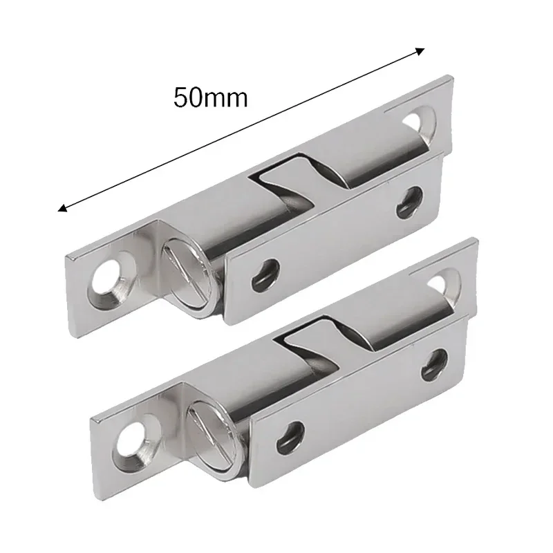 Brass Double Roller Spring Ball Catch Latch Adjustable Tension Cabinet Wardrobe Door Buckle Furniture Hardware Accessory