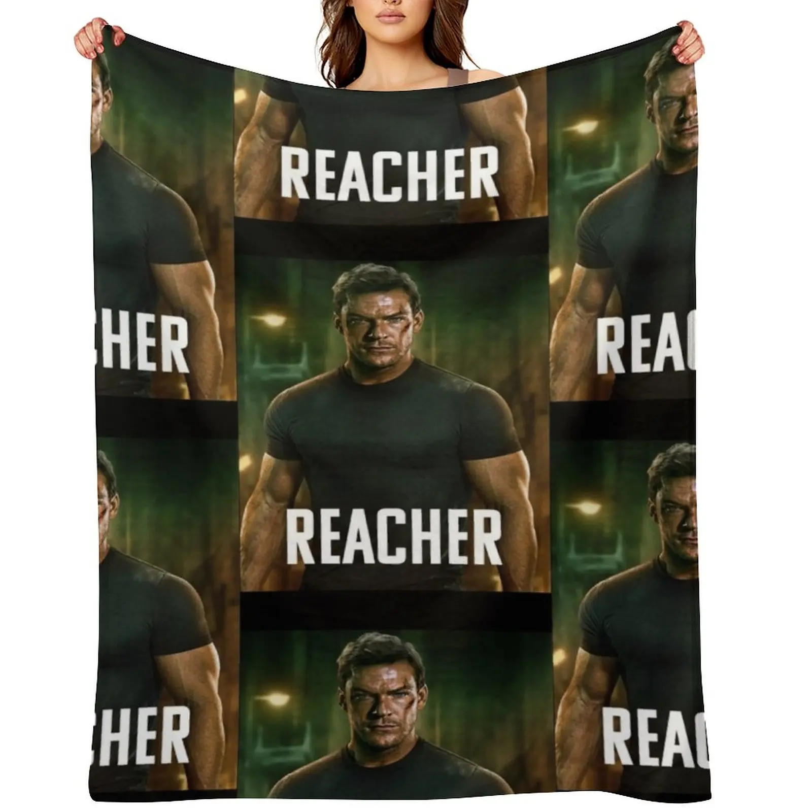 

Jack Reacher Throw Blanket bed plaid Comforter Extra Large Throw Giant Sofa Blankets