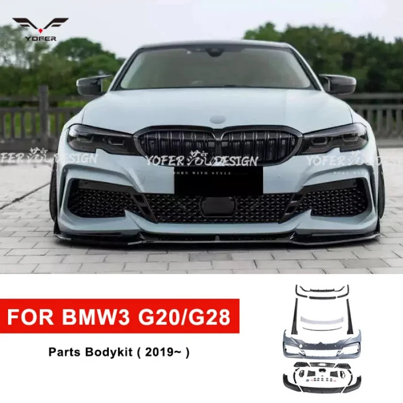 

Brand New Yofer Car Front Rear Bumper Lip Diffuser Side Skirts Spoiler Parts Bodykit for 3 G20G28