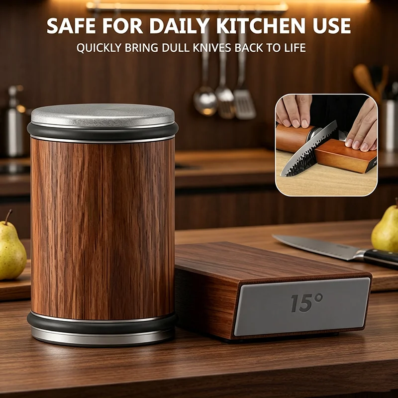 Rolling Knife Sharpener Kit Industrial Diamond Whetstone Magnetic Roller For Straight Edge Household Chef Knives Fast Ship