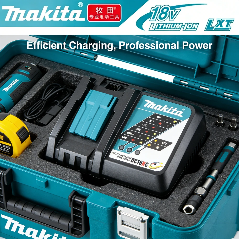 

Compact and Portable Design with Heavy-Duty Performance – Take Makita DC18RC Anywhere Your Jobsites or DIY Projects Take You