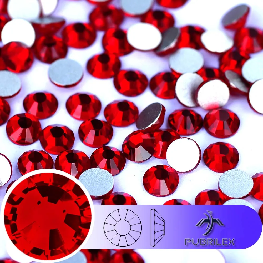 

Siam Top Quality Red Non Hotfix Glass Rhinestones Wholesale Lead-free Crystal Stone Beads for Garment Diy Nail Accessories