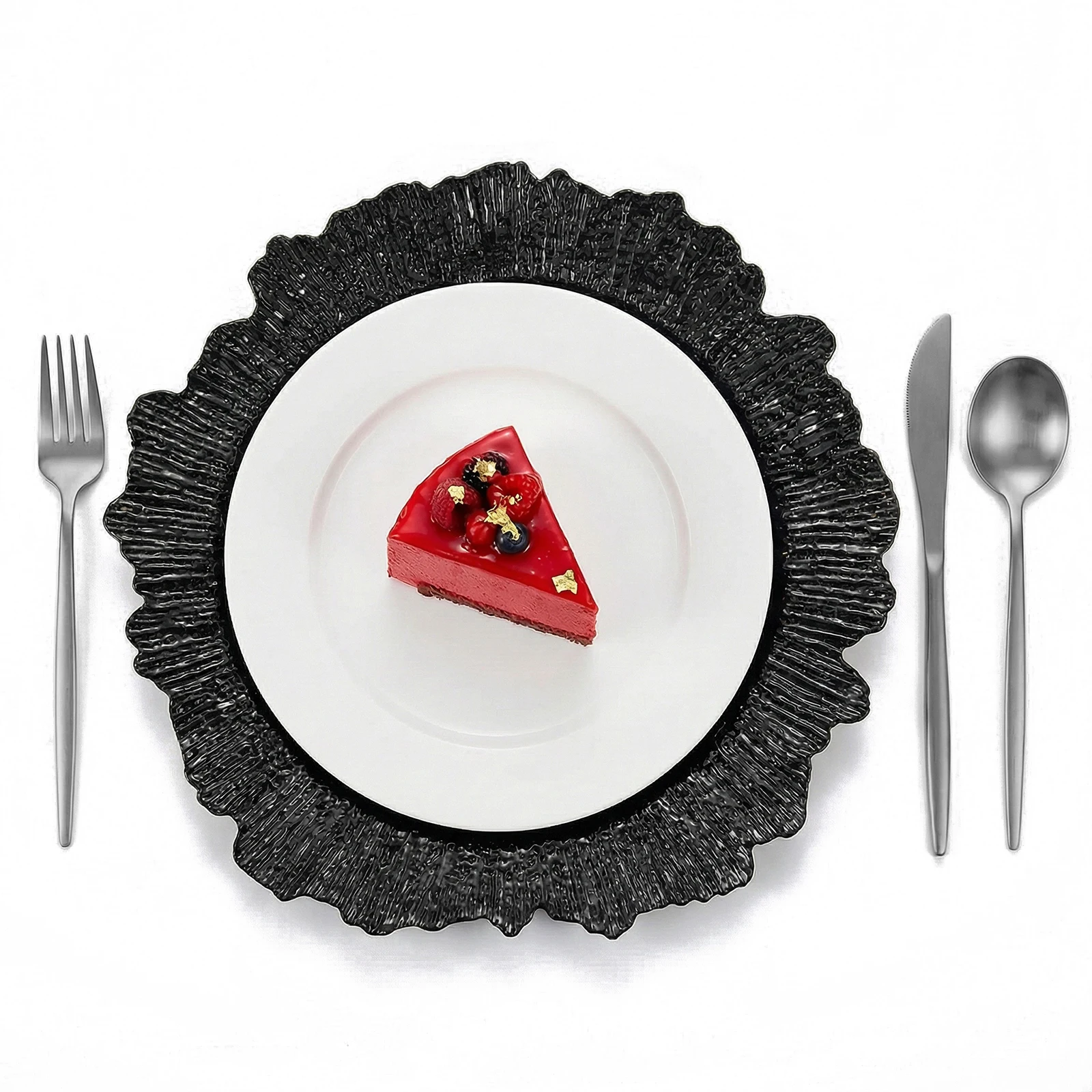

100PCS Dinner Table Serving Tray Reusable Creative Large Platters 12In for Wedding Catering Parties Restaurant Home Use