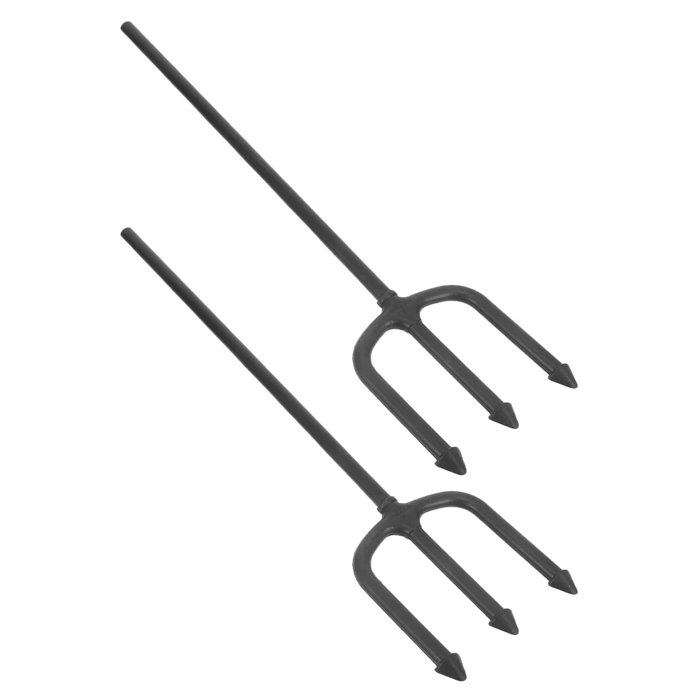 2 pçs passo garfo prop halloween demônio ornamento forte estável diabo garfo para festival masquerade decorativo fontes de festa