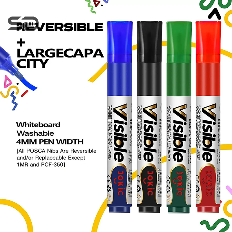 Erasable Whiteboard Marker Pen Blackboard Marker Chalk Glass Office School Art Marker Stationery White Board Markers