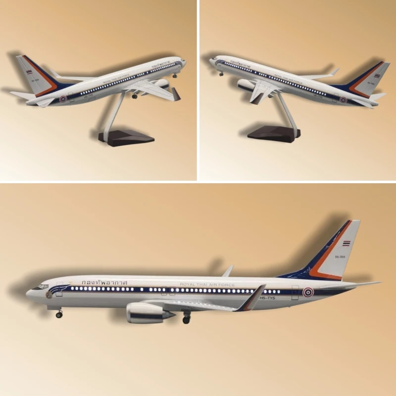 

Масштабная модель самолета B737 Thai AirAsia 1:85, 47 см, из литой смолы, с подсветкой и подвижными колесами — коллекционный авиационный предмет