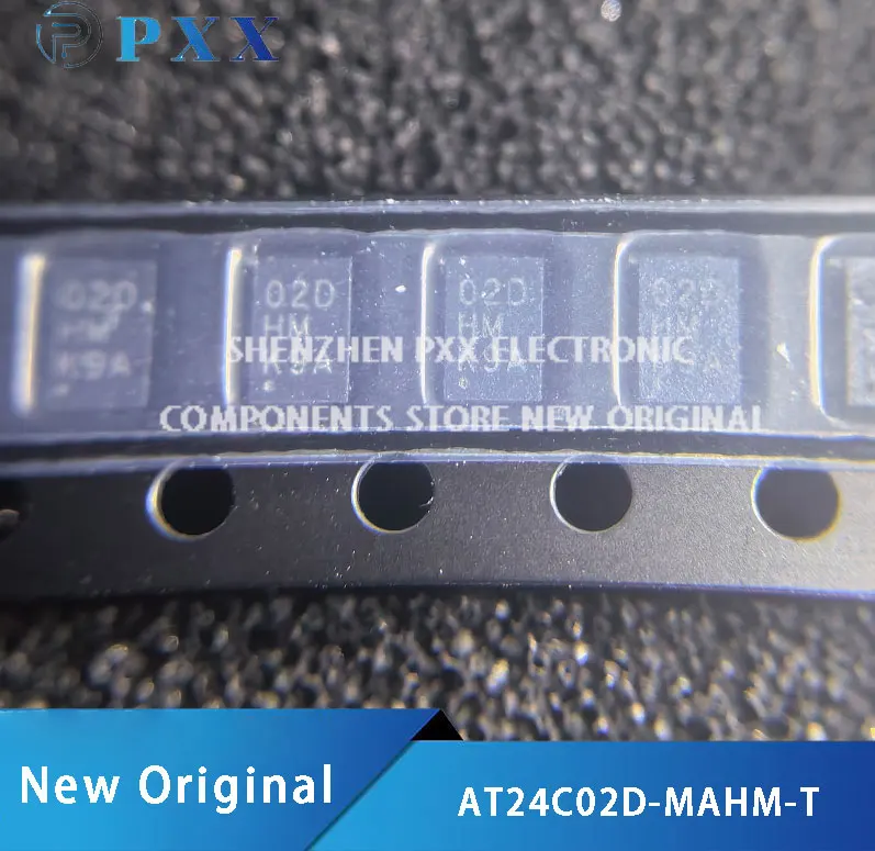 10Pcs New Original AT24C02D-MAHM-T  I²C-Compatible (Two-Wire) Serial EEPROM 2‑Kbit (256 x 8) UDFN-8