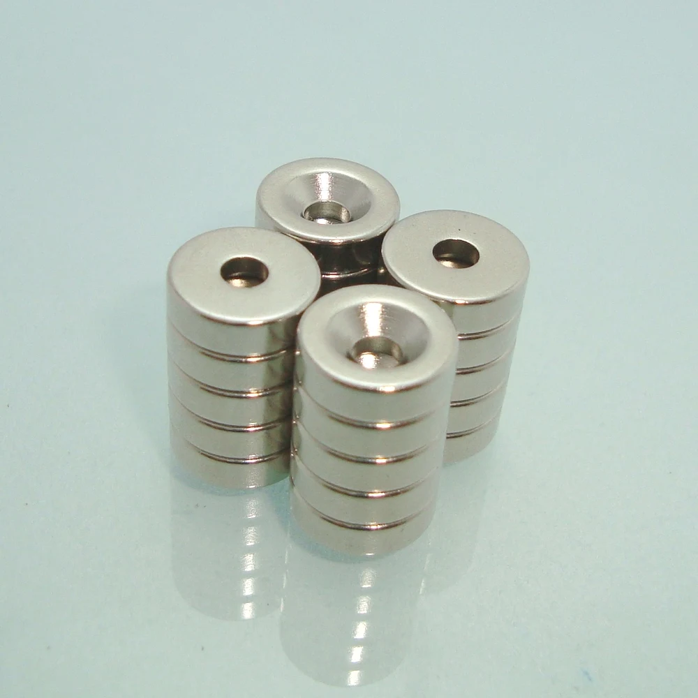 

Disc Countersunk Permanent Magnet Fastener 10mmX3mm Magnets With Holes Countersunk Hole 3mm (50pcs) Science Craft Magnetic Part