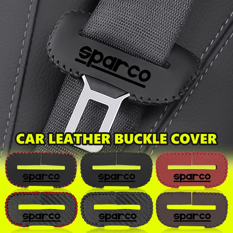 Copertura protettiva antigraffio in pelle con fibbia per cintura di sicurezza per auto per Sparco