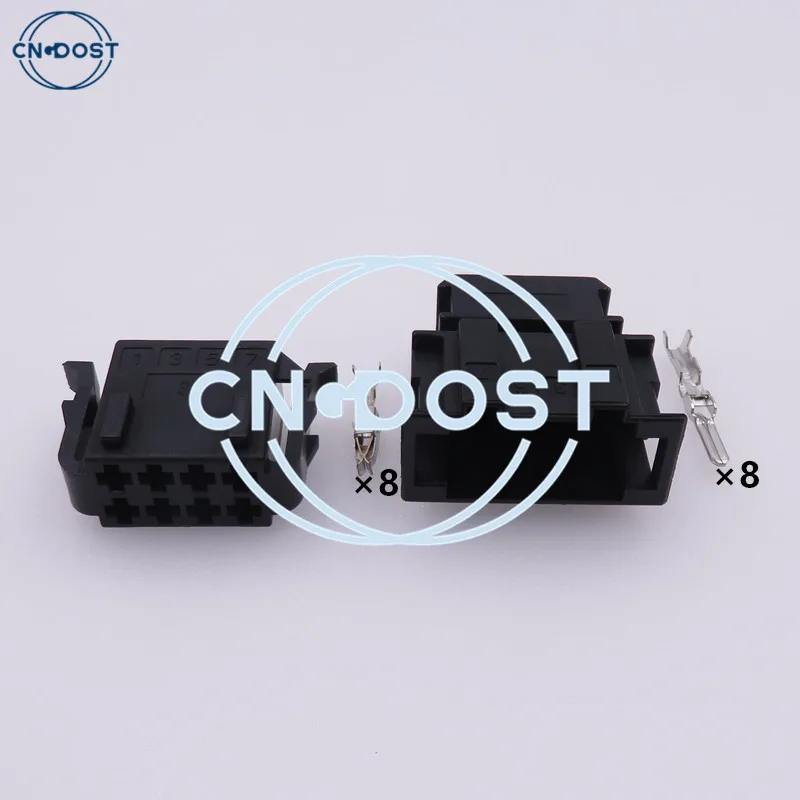 1 Set 8 Pin 3.5mm Automobile Electrical Plug Car Socket 191 972 734 191 972 724 AC Assembly For VW 191972734 191972724