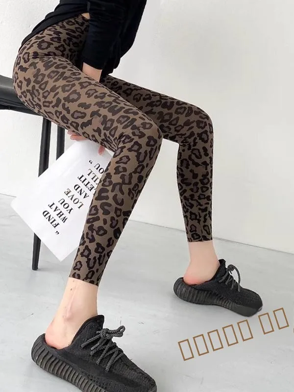 Thiened Fce Yogabroek met hoge taille, damesfitn ark basislaagbroek, herfst-winter bovenkleding, afslankende beenbuikcont...