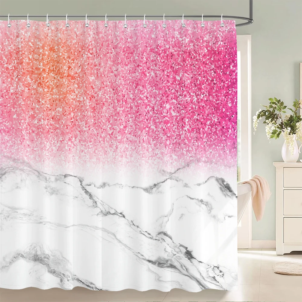 

3D Printing Golden Dream Shining Stars Shower Curtain With Hook Shower Curtain Polyester Waterproof Home Decor Curtain 180x180