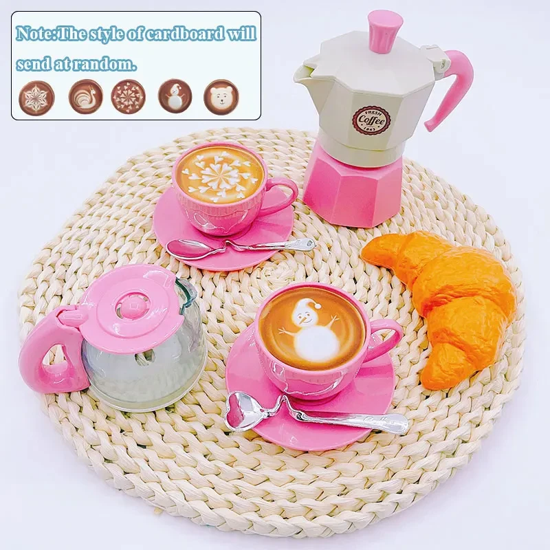 New 11PCS Coffee Tableware Set Simulated Children's Play House Outdoor Kitchen DIY Afternoon Tea Game Toys Educational Toys