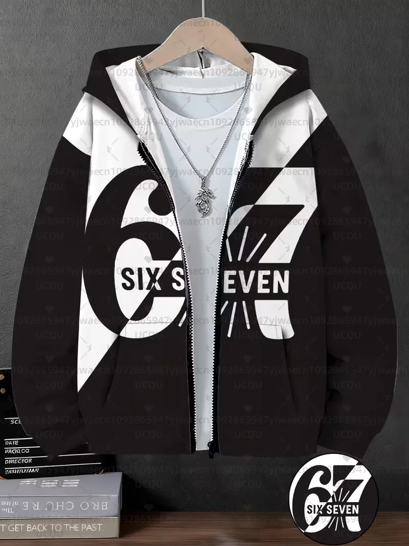 هوديس للأطفال 67 ستة سبعة الدماغ الإيطالي روت الرياضيات نكتة القمم Y2k لعبة قائلا سستة الملابس الرسم Y2k هوديس الأطفال #6