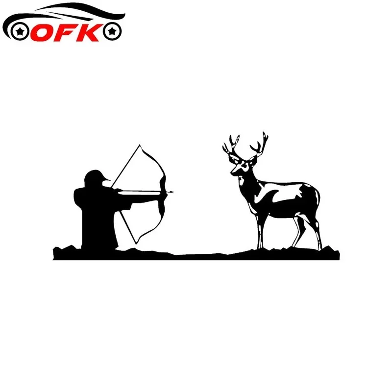 

Coolest Bow Hunter Deer Hunting Vinyl Decal Car Sticker 17.3*7.8CM