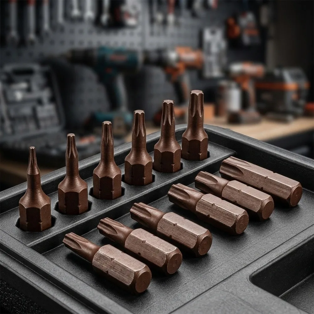 18*6.35mm Short Head Screwdriver Bits 18mm Short Head Screwdriver Bits High Hardness Tool Steel Anti-slip Precision Fit