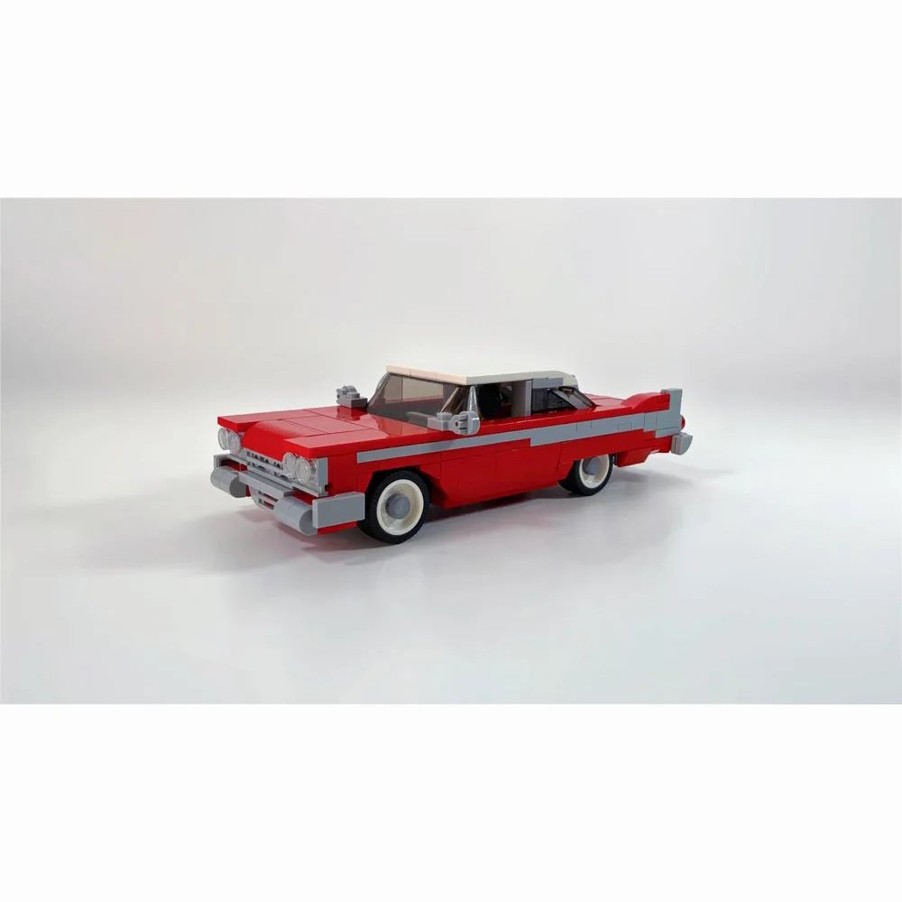 345PCS MOC Speed Champions 1958 Plymouth Fury Sportscar Model Building Blocks Technology Bricks Creative Assembly Kids Toys Gift