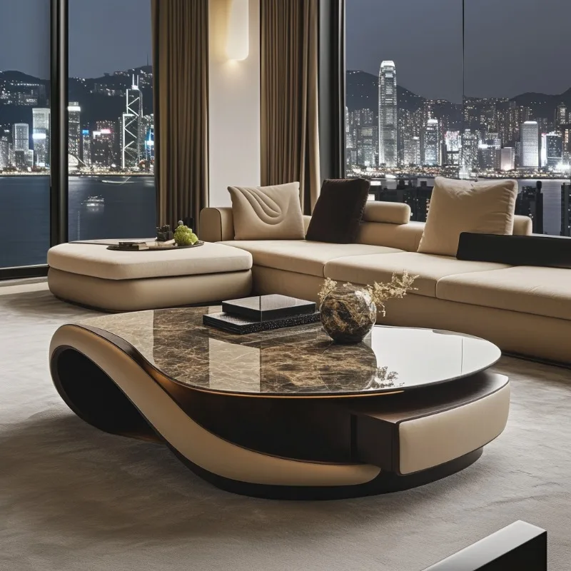 Aesthetic Minimalist Coffee Table Display Floor Unique Luxury Coffee Table Nordic Organizer Meuble De Salon House Accessories