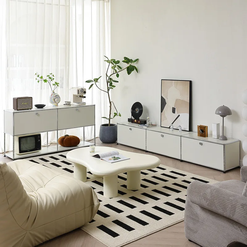 Living room ins wind Bauhaus stainless steel medieval storage locker