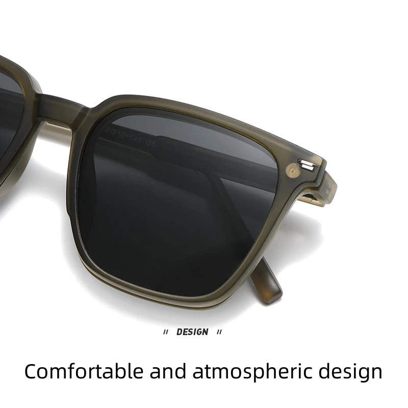 FIRADA Fashion Comfortable Magnetic Glasses Retro Square Polarized Eyewear Prescription Eyeglasses Frame For Men Women 8178-C
