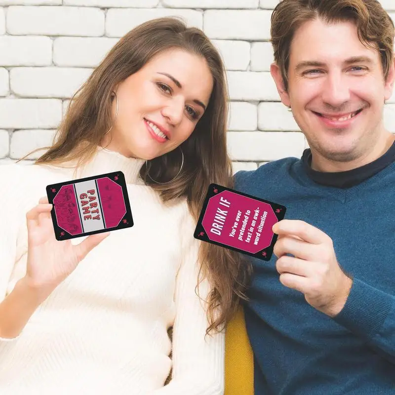 

Карты для игры в ночь 50x нескольких игроков Веселые карты Английские настольные игры для путешествий Проблемы и веселые вопросы на день рождения