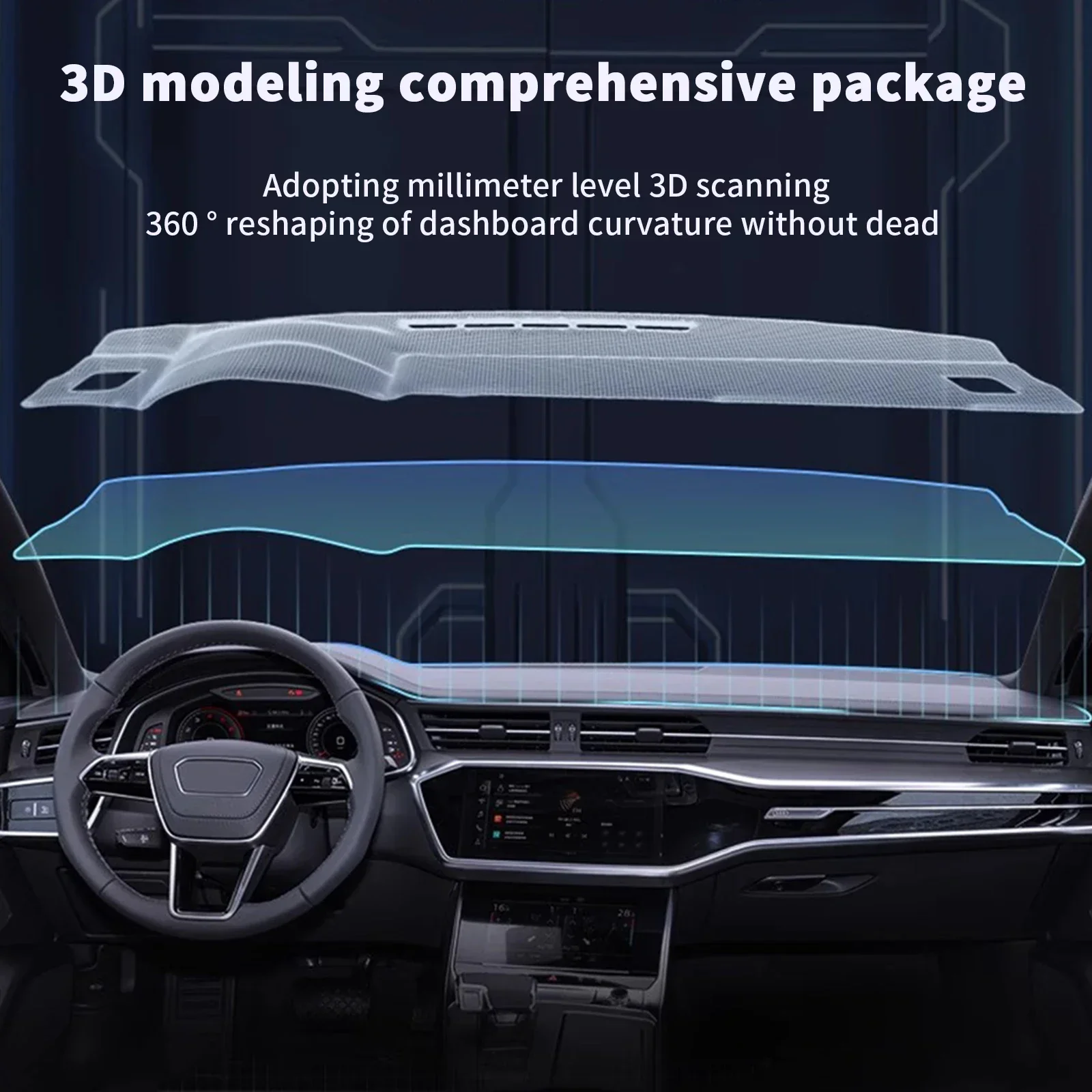 for Kia Sportage 2016 2017 2018 2019 2020 Car Dashboard Cover Dashmat Non‑Slip Protective Dash Mat Pad Auto Accessories