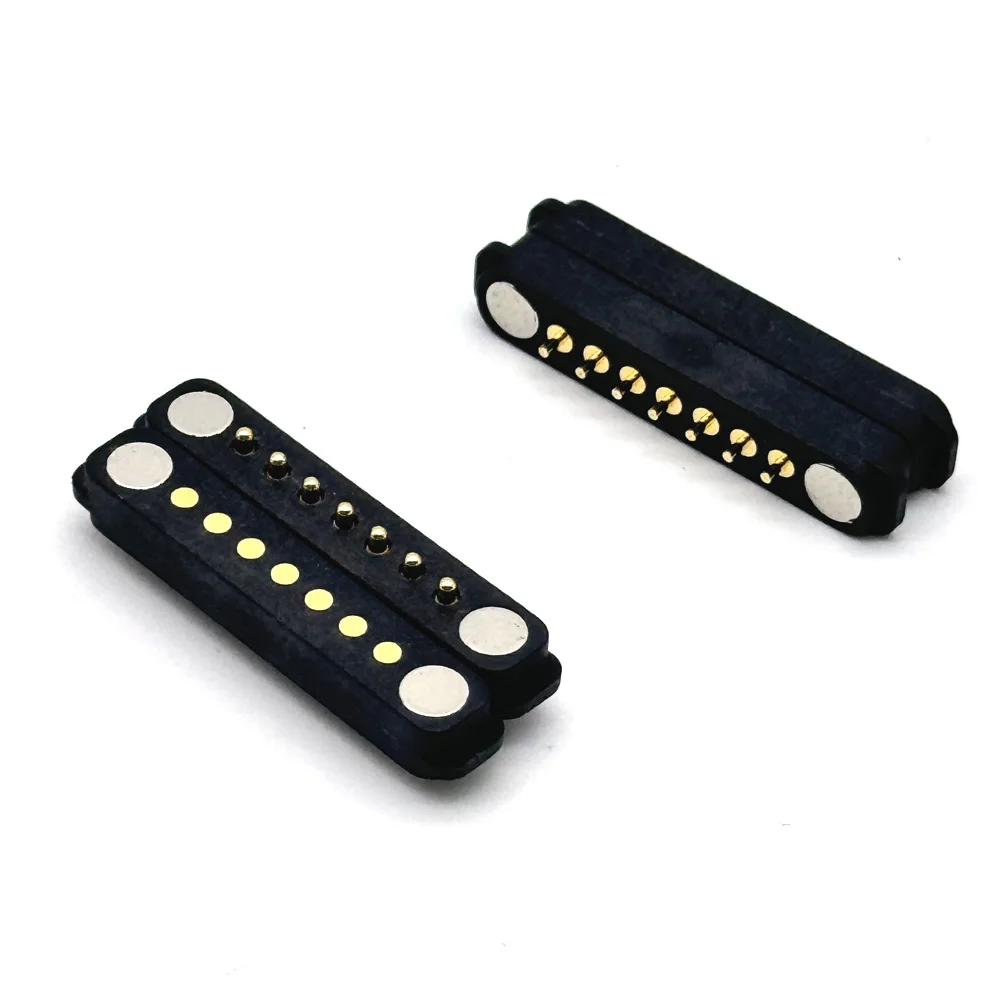 100Pair 7Pin spacing 2.54mm DC Magnetic Pogo Pin Connector Pogopin Male Female Spring Loaded Waterproof DC Power Socket