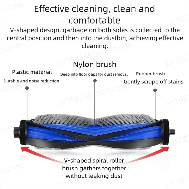 ECOVACS T50 PRO OMNI /T50PRO / T50 OMNI روبوت فراغ قطع الغيار الجانب الرئيسي فرش ممسحة الملابس مرشحات HEPA أكياس الغبار الملحقات