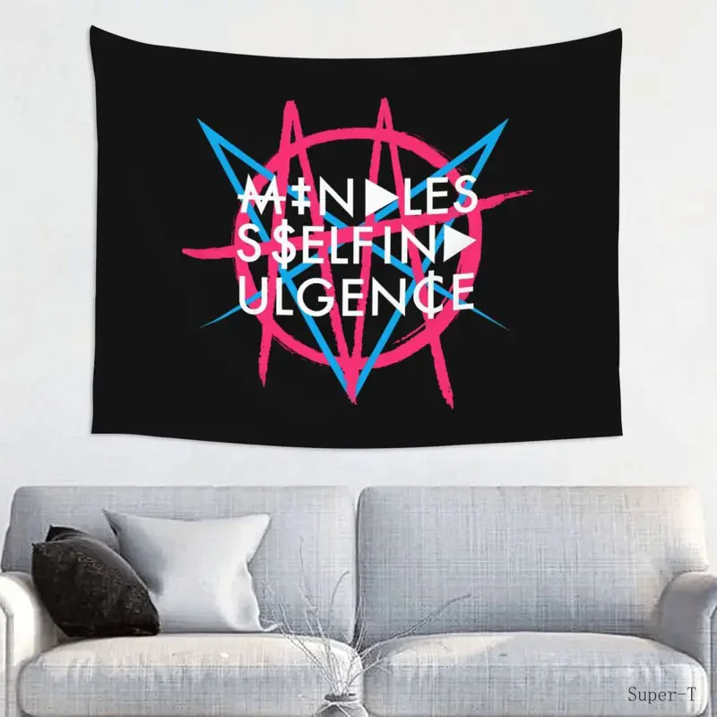 Custom MSI mindless hip hop punk rock self indulgence tapestry home decor hippie wall hanging electro tapestries for living room