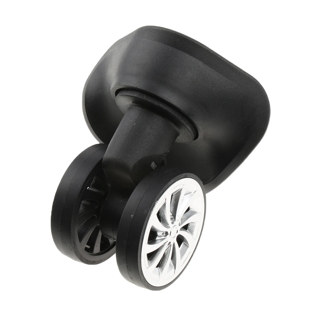 Black DIY Luggage Suitcase Swivel Wheels Replacement